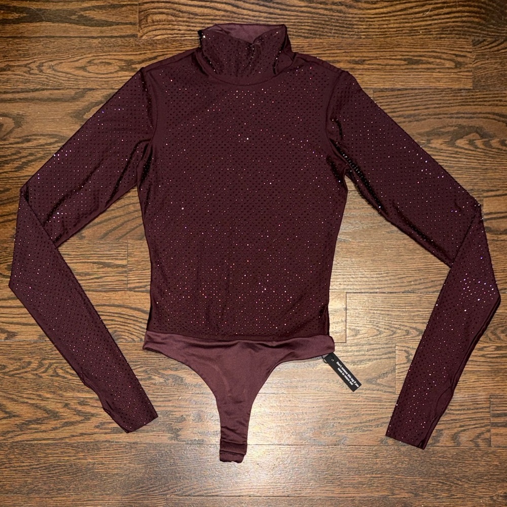 AFRM Milo Stud Turtleneck Jersey Bodysuit - Picture 10 of 15